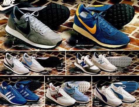 Vintage 1980s Nike shoes, from regular retro sneakers to classic 